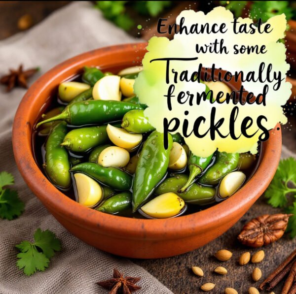 AL-Baraka Food - Rajasthani Green Chillies and Garlic pickles. 500gm - Image 2
